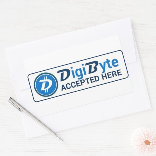 Digibytestickers Rechthoekige Sticker (Envelop)