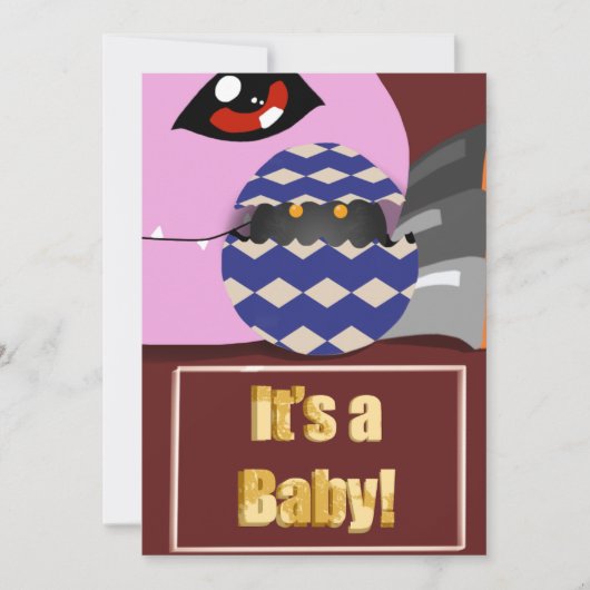 Digimon Baby shower Kaart (Voorkant)