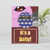 Digimon Baby shower Kaart (Staand voorkant)