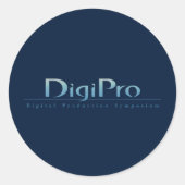 DigiPro Round Sticker (Voorkant)