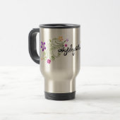 DigiShopTalk Flourishes Travel Mug Reisbeker (Voorkant links)