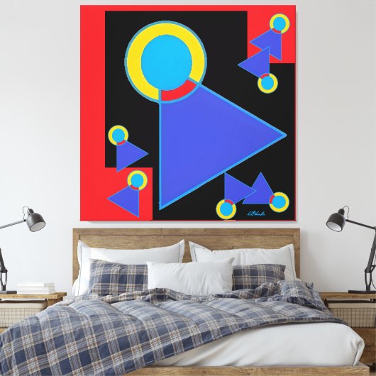 Digisketch 30 canvas afdruk (Insitu (Slaapkamer))