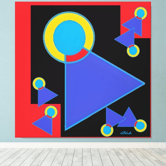Digisketch 30 canvas afdruk (Insitu (Houten vloer))