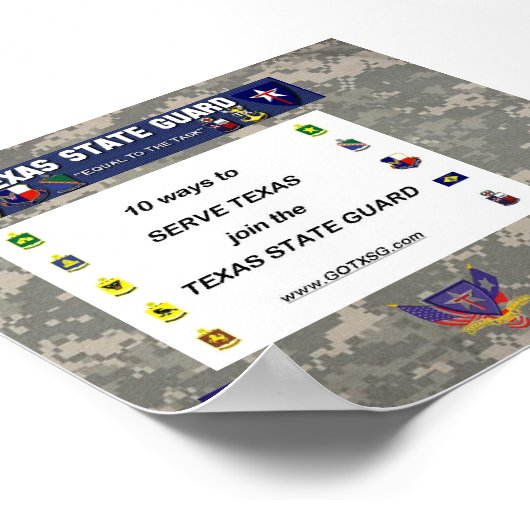 digitaal, 10 manieren aan TXSG, TXSG- Vergunning p Poster (Hoek)