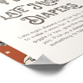 Digitaal 8x10 Western Late Nachtluiers Teken Poster (Hoek)