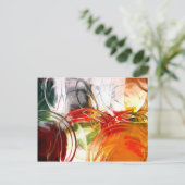 Digitaal Abstract Briefkaart (Staand voorkant)