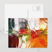 Digitaal Abstract Briefkaart (Voorkant / Achterkant)