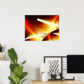 Digitaal Abstract - Computer Art Modern Poster (Thuiskantoor)