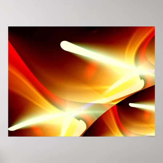 Digitaal Abstract - Computer Art Modern Poster (Voorkant)