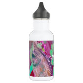 Digitaal Abstract kunstwaterflesje Trendy roze min Waterfles (Links)