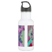 Digitaal Abstract kunstwaterflesje Trendy roze min Waterfles (Achterkant)