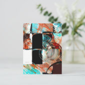 Digitaal Abstract kunstwerk Briefkaart (Staand voorkant)