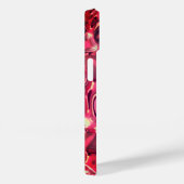 Digitaal Abstract Magenta Rood Roze kleurenmonogra Case-Mate iPhone Case (Achterkant / Rechts)