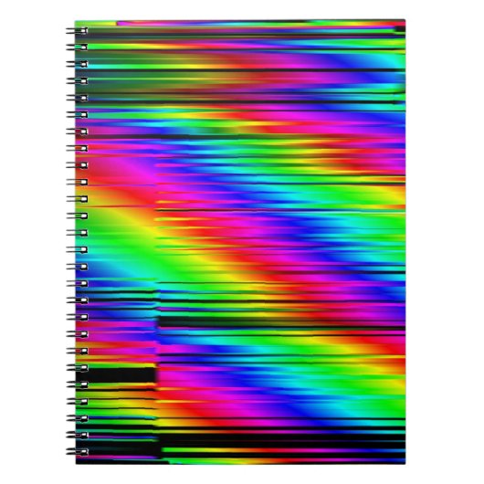Digitaal abstract: multicolor grafisch ontwerp. notitieboek (Voorkant)