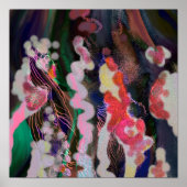 Digitaal Abstract poster canvas trendy decor (Voorkant)