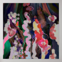 Digitaal Abstract poster canvas trendy decor