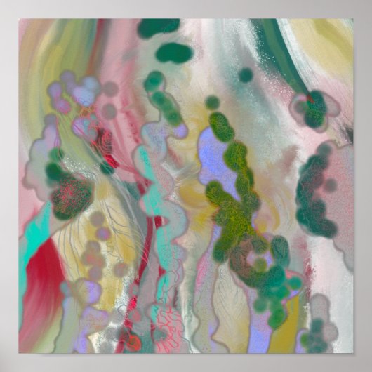 Digitaal Abstract poster trendy decor (Voorkant)