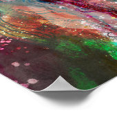 Digitaal Abstract poster trendy decor (Hoek)