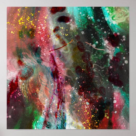 Digitaal Abstract poster trendy decor (Voorkant)