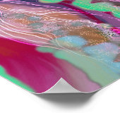 Digitaal Abstract poster trendy decor (Hoek)