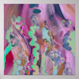 Digitaal Abstract poster trendy decor