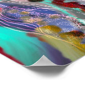 Digitaal Abstract poster trendy decor (Hoek)