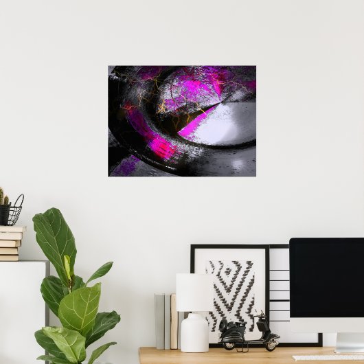 Digitaal Abstract Poster voor computerverf afdrukk (Thuiskantoor)