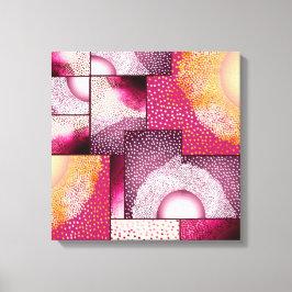 Digitaal Abstract Stipple Art Canvas Afdruk