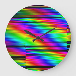Digitaal Abstract: veelkleurig grafisch ontwerp. Grote Klok
