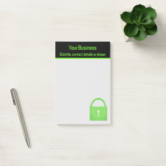 Digitaal advies / Cyber Security Business Lock Post-it® Notes (Kantoor)