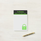 Digitaal advies / Cyber Security Business Lock Post-it® Notes (Op bureau)