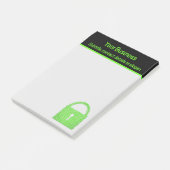 Digitaal advies / Cyber Security Business Lock Post-it® Notes (Schuin)