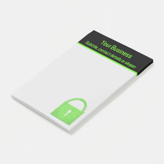 Digitaal advies / Cyber Security Business Lock Post-it® Notes (Schuin)