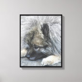 Digitaal Afbeelding met de titel "Bij vrede met de Canvas Afdruk (Voorkant)