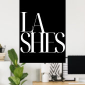 Digitaal afdrukbaar Lash Poster - Wimperextensie (Thuiskantoor)