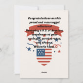 Digitaal Amerikaans Wenskaart Feestdagenkaart (Achterkant)