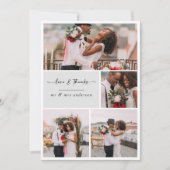 [Digitaal beschikbaar] Foto Bruiloft dank u kaarte Kaart (Voorkant)