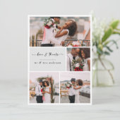[Digitaal beschikbaar] Foto Bruiloft dank u kaarte Kaart (Staand voorkant)