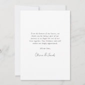 [Digitaal beschikbaar] Foto Bruiloft dank u kaarte Kaart (Achterkant)