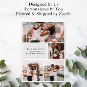 [Digitaal beschikbaar] Foto Bruiloft dank u kaarte Kaart