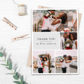 [Digitaal beschikbaar] Foto Bruiloft dank u kaarte Kaart