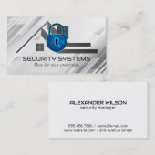 Digitaal beveiligingsslot | Home Logo Visitekaartje (Voorkant / Achterkant)