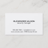 Digitaal beveiligingsslot | Home Logo Visitekaartje (Achterkant)