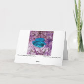 Digitaal bewerkte foto: Bloem, gras Kaart (Achterkant)