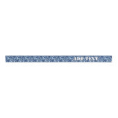 Digitaal blauw militair patroon grosgrain lint (Voorkant)