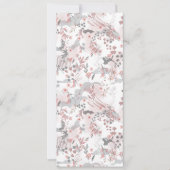 Digitaal bloemenpatroon op pasteltonen aankondiging (Voorkant)