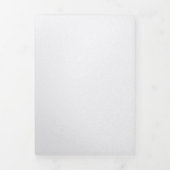 Digitaal bloemenpatroon op pasteltonen drieluik aankondiging (Cover)