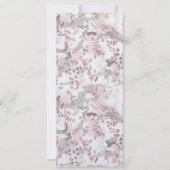 Digitaal bloemenpatroon op pasteltonen feestdagenkaart (Voorkant)