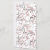 Digitaal bloemenpatroon op pasteltonen kaart (Voorkant)