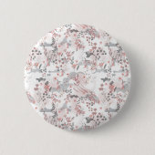 Digitaal bloemenpatroon op pasteltonen ronde button 5,7 cm (Voorkant)